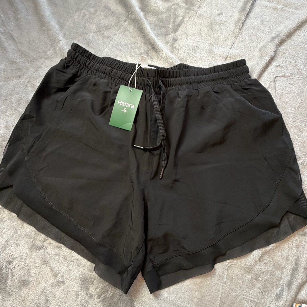 HALARA Women's Black Athletic Shorts